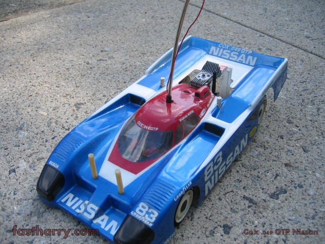www.fastharry.com Cox .049 IMSA GTP RC Car