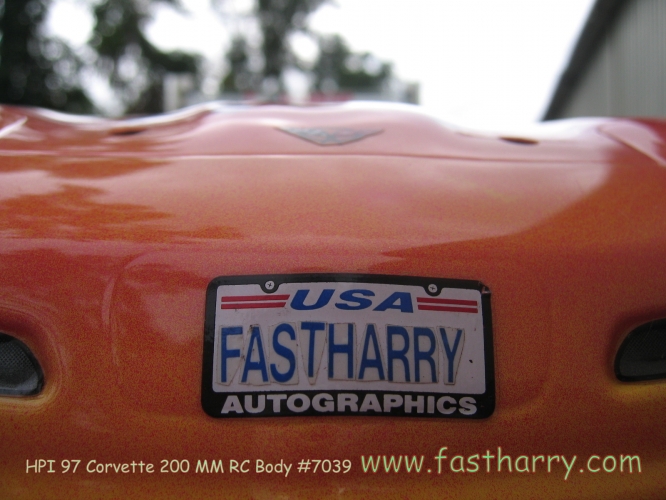 www.fastharry.com HPI 97 Corvette 200 mm RC Body #7039