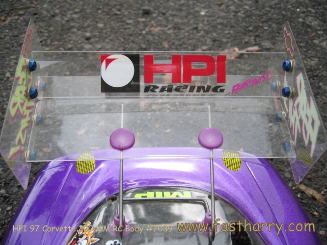 www.fastharry.com HPI 97 Corvette 200 mm RC Body #7039